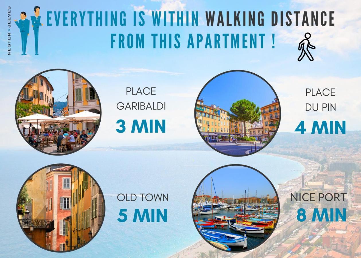 Nestor&jeeves - Le Pierlas - Place Garibaldi - Very Close Old Town Appartement